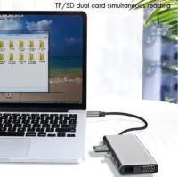 DAYTONA FC-31G Tip-C 11'li Gigabit Hub,füme Giriş:Tip-C=>Çıkış:HDMI+VGA+4*USB3.0+Audio+GLan+SD  - 4